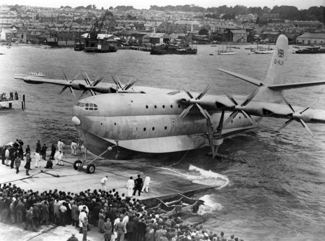 Flying boats became immense like the Saunders Roe Princess