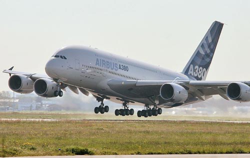 Airbus a380 takeoff
