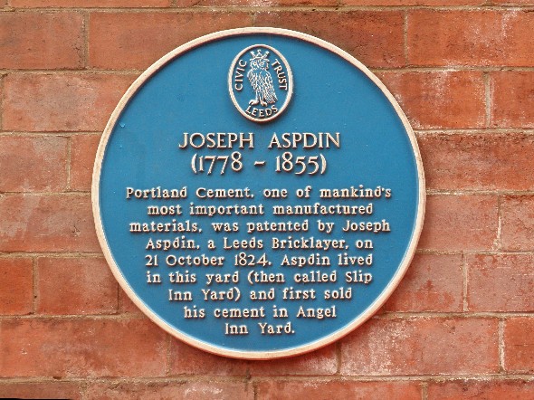 Aspdin Blue Plaque