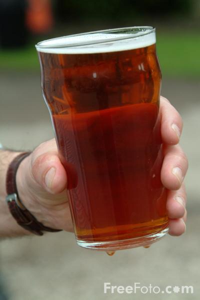 A pint of British beer