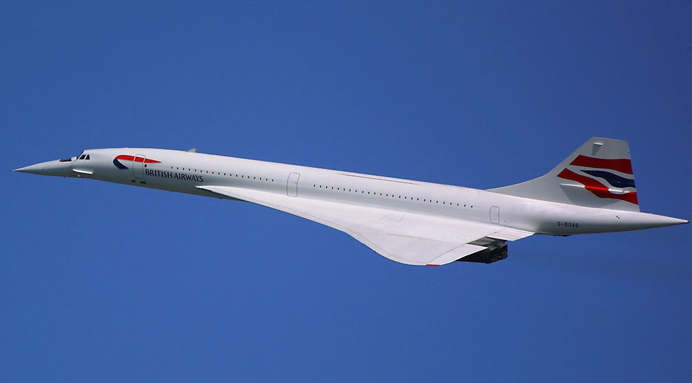 Concorde in flight