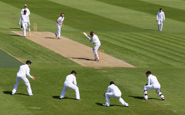 A typical game of Cricket being played