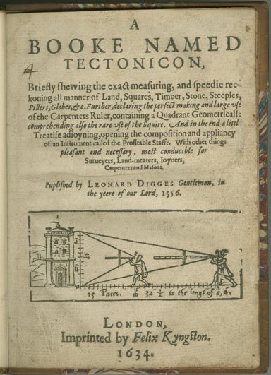 Digges Tectonicon a 1634 edition originally published in 1556.