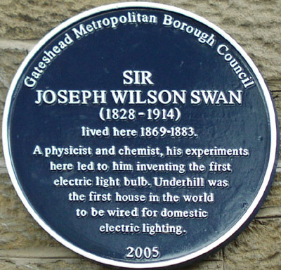 joseph wilson swan light bulb