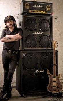 Lemmy and a Marshall stack