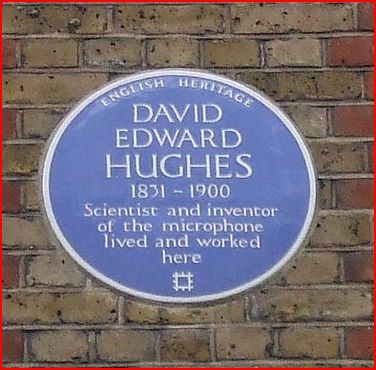 Microphone Blue Plaque in Great Portland Street, London