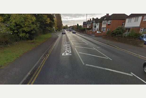 First Tarmac road. Radcliffe Road, Nottingham