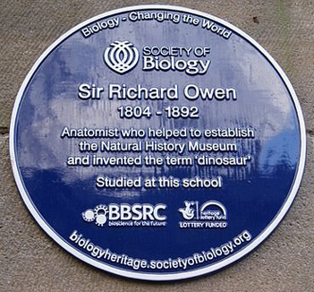 Sir Richard Owen plaque