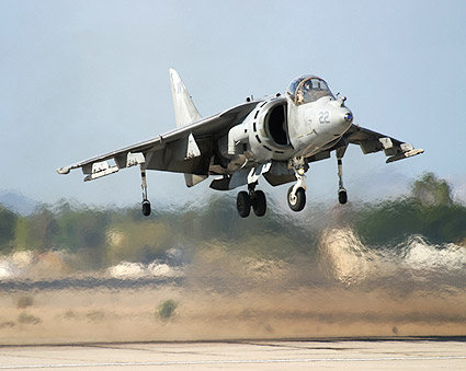 Harrier vertical take off